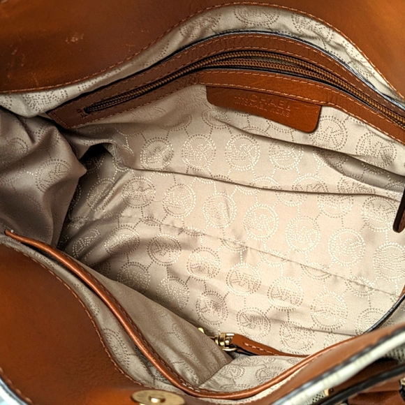 My Michael Kors Hamilton Logo Satchel Handbag - Picture 7 of 13